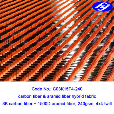 Smooth 4x4 Twill Carbon Fiber / 3K Red Carbon Fiber Cloth With Corrosion Resistance