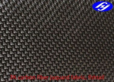Fishtail / Plane Pattern Jacquard Carbon Fiber Fabric 3K For Lamborghini
