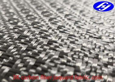 Coin Pattern Carbon Fiber Print Fabric / Black 3K Carbon Fiber Cloth